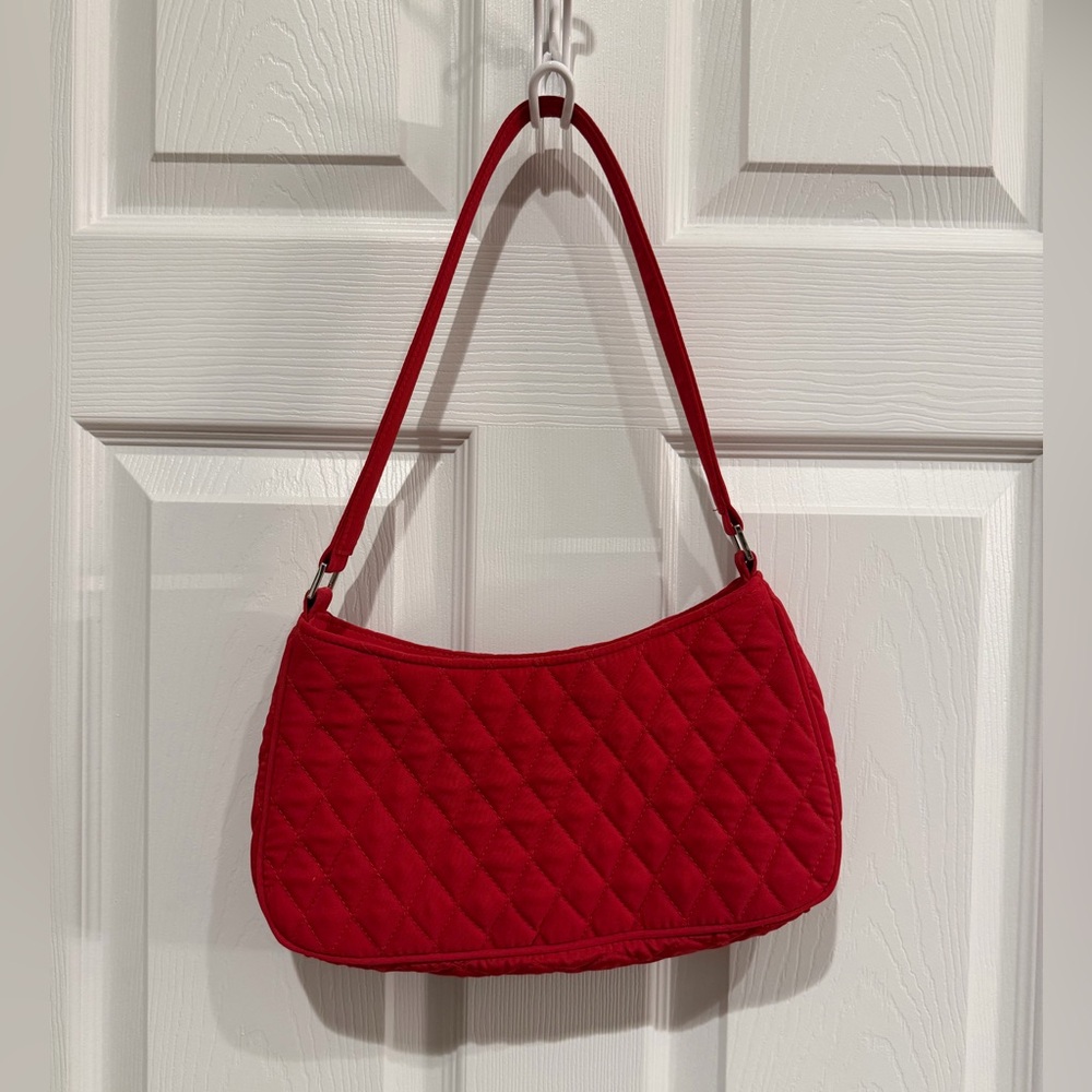 Vera Bradley Quilted Red Shoulder Bag - Picture 2 of 5